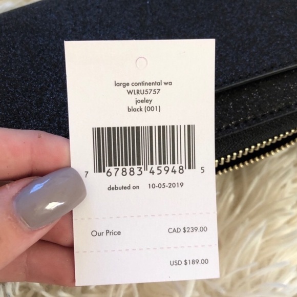 Kate Spade Joeley Glitter Large Continental Wallet - Picture 7 of 7